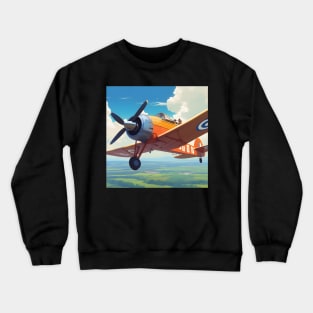 Vintage Victorian plane Crewneck Sweatshirt